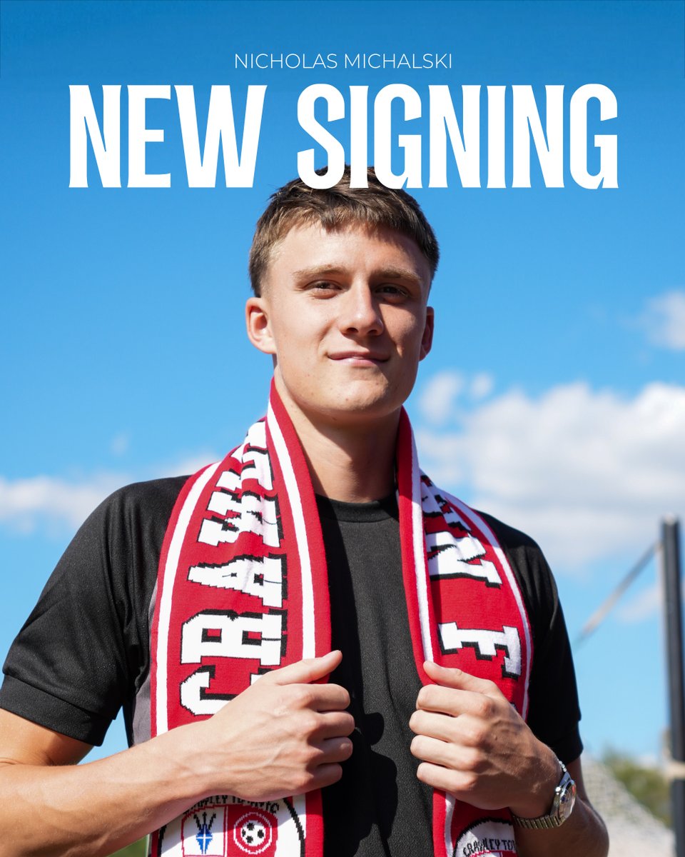 crawleytown's tweet photo. 📰 REDS ANNOUNCE TRIO OF LOAN SIGNINGS

Crawley Town Football Club is delighted to announce the loan signing of Blackburn loanees Nicholas Michalski and Osman Kamara, along with Hull City’s Nathan Tinsdale, who all join on season-long loan deals!

👉 https://t.co/FEhX1luA31

#TownTeamTogether🔴