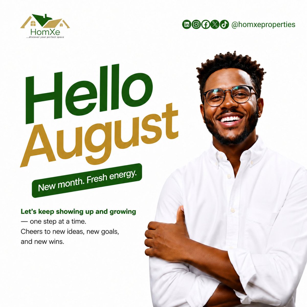 homxeprop's tweet photo. Hello, August!

A new month brings new opportunities, new goals, and maybe a new place to call home. 

Whether you're searching for your next apartment, your dream home, or the perfect investment, let this be the month you move one step closer.

Here's to fresh beginnings and new addresses.

Happy New Month from the Homxe team