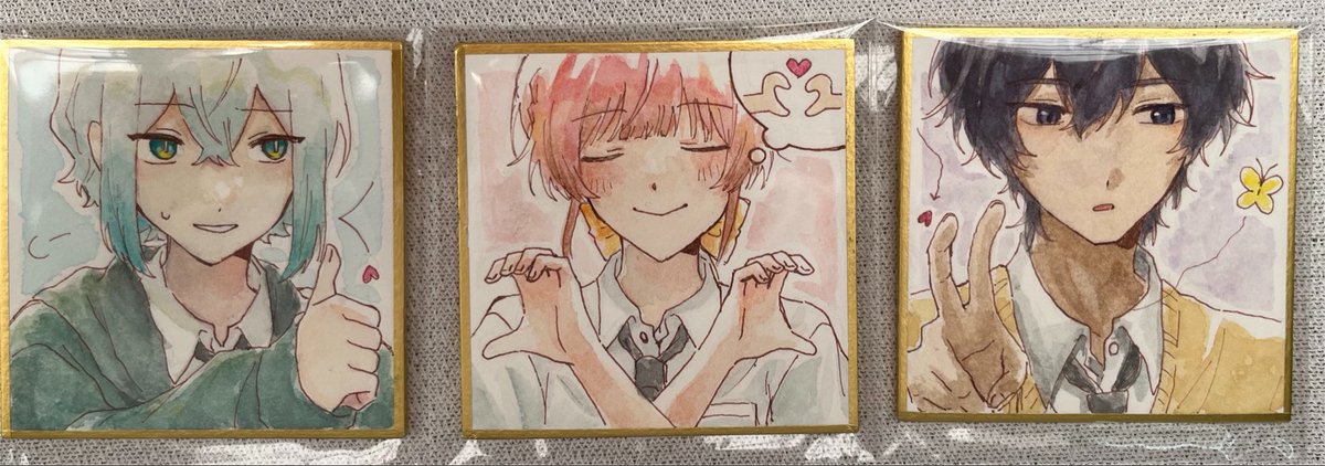 hagesouTT's tweet photo. 学校のイベントで売った色紙！！！！ https://t.co/Z47dDm13xC