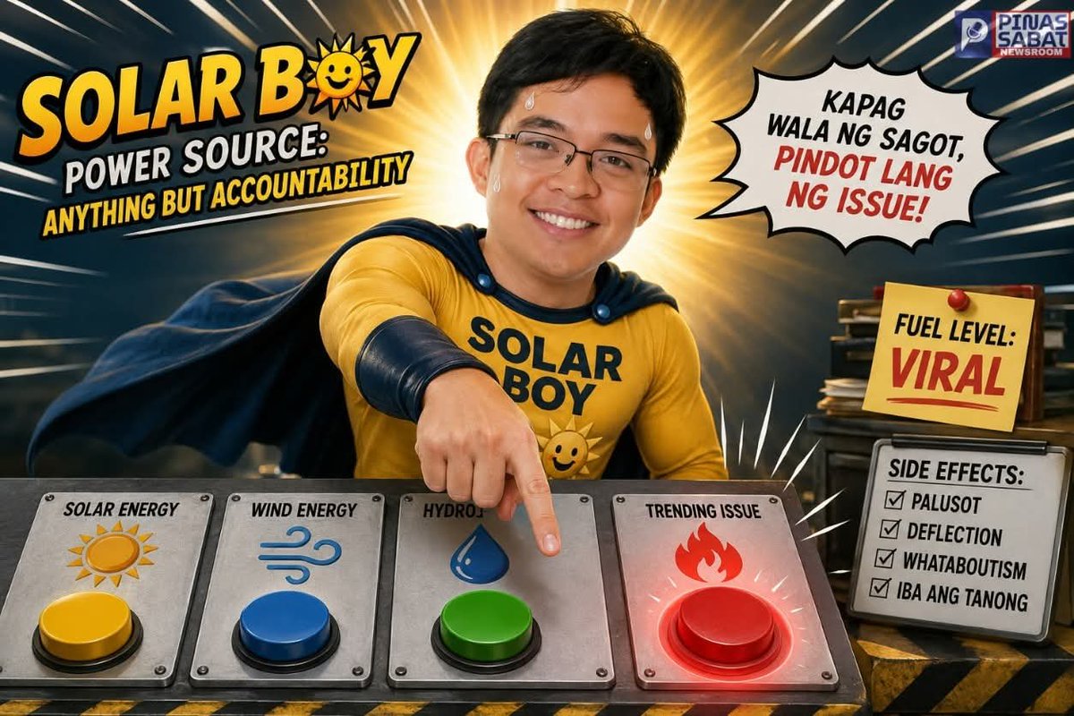coachjarret's tweet photo. Power source updated: From sunlight ➜ Spotlight
Nasa sunlight ulit si solar boy at nanay nya.
#pinassabatnewsroom #LeandroLeviste #LorenLegarda #SolarIssue #Solarboy https://t.co/N8mKbBBdFo