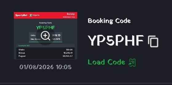Dredso1n's tweet photo. Gambling for today 

YP5PHF https://t.co/qhlzWcj07k