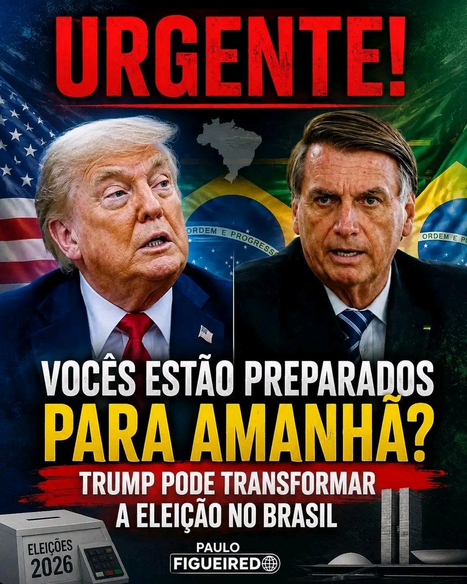 Saray_sandrac's tweet photo. O Presidente Donald Trump publicará oficialmente amanhã um documento que denúncia formalmente a perseguição política promovida no Brasil contra Jair Bolsonaro, sua família e seus apoiadores.

No documento, a Casa Branca registra explicitamente:

"Membros do Governo do Brasil estão perseguindo politicamente um ex-Presidente do Brasil, sua família e seus seguidores, o que contribui para a deliberada erosão do Estado de Direito no Brasil, para a intimidação politicamente motivada naquele país e para abusos de direitos humanos."

O deputado Gil Diniz publicou:

PREPARADOS PARA AMANHÃ?? [...]

Essa denúncia oficial vinda da maior potência do planeta escancara para o mundo a gravidade do cenário brasileiro. A publicação oficial invalida a narrativa do sistema e prova que a intimidação e o desrespeito às garantias fundamentais no país já são reconhecidos e repudiados internacionalmente.