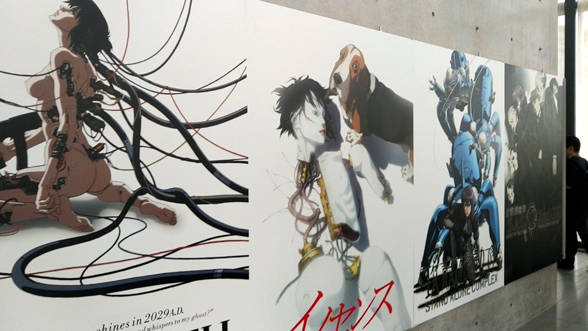 kagami1013's tweet photo. 神戸で開催中の攻殻機動隊展に行ってきました。
手書きの細かくて濃い原画のオンパレードで、
お腹いっぱいになりました。満足です。 https://t.co/OIGEbPg21v
