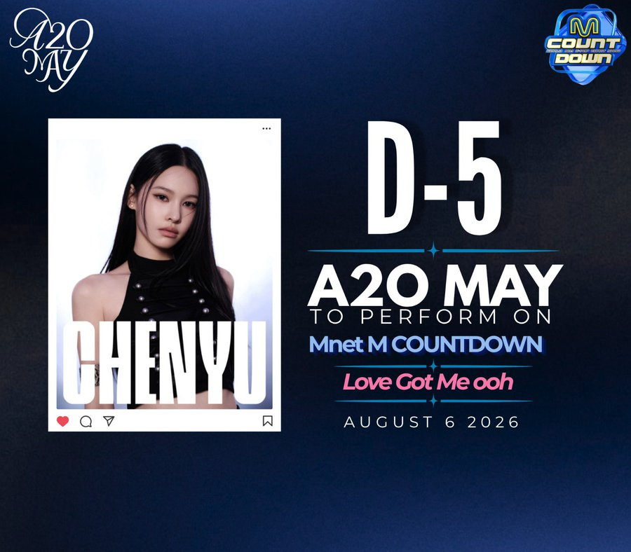 Chenyulove1's tweet photo. 5 Days remaining💃
#A2O #A2OMAY https://t.co/oPQTEXqUd1