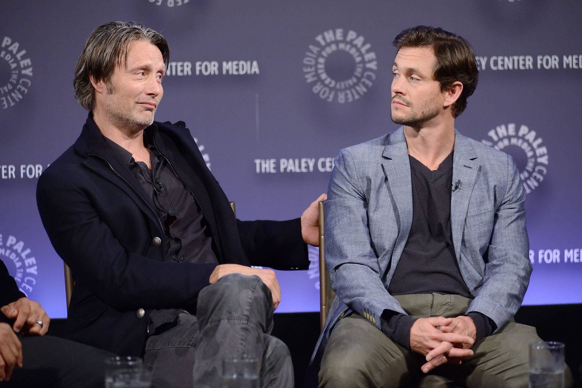 DancyDays's tweet photo. Mads '🥺' Mikkelsen and Hugh '🤨' Dancy https://t.co/SJUj7U0DmU