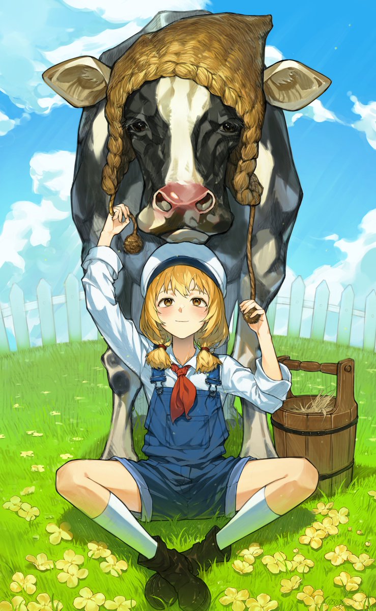 oosoup's tweet photo. 🐄 #イラスト #illustration https://t.co/DnGHlQRaOe