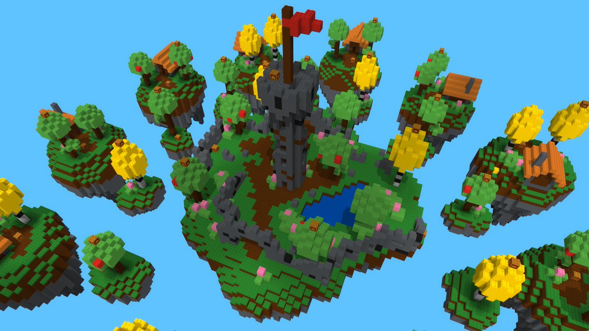 heavenly_roads's tweet photo. Creating my first SkyWars map for a future server. Goal was to give it a 'toybox' theme so I made toy bricks shaped custom blocks. WIP #Hytale #HytaleModding #HytaleServer https://t.co/ADlm0MXcvb