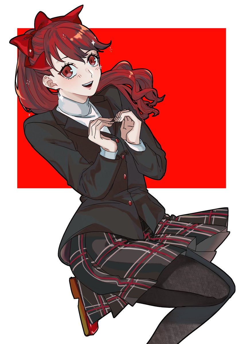 FLv26fg's tweet photo. P5RとP4Gクリア記念に付き合った芳澤とりせちー描いた  後輩女子に弱すぎる https://t.co/EpHBi096It