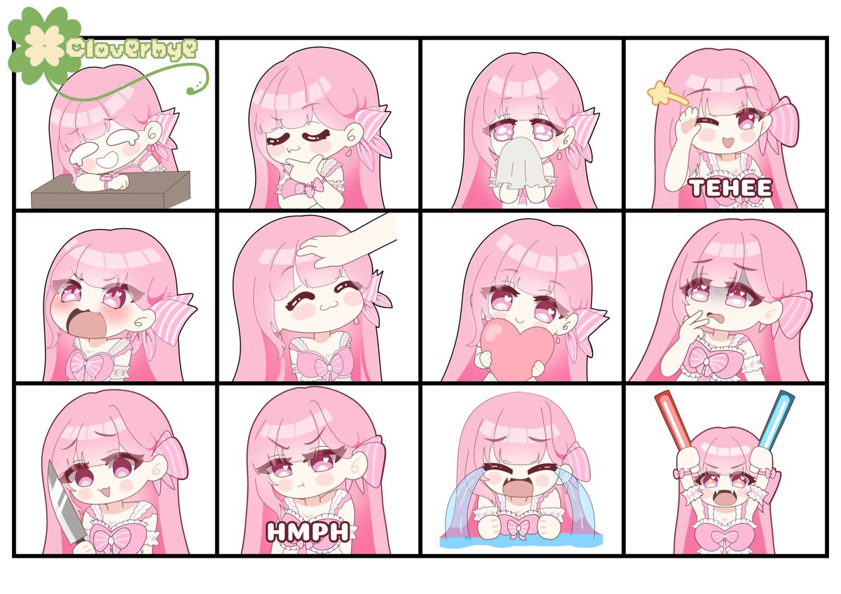 Hyewuo's tweet photo. Hii there^^ My emotes Commission are available. The processing time is only 3-4 days, based on the qty, details and queue.
Price : $20 each Pack (6 emotes)
Commercial use x2
Payment: Paypal or Vgen
https://t.co/sVRg60jDPv
#vgencomm #vgen #commission #emotes #artmoots https://t.co/g7mC19cjX6