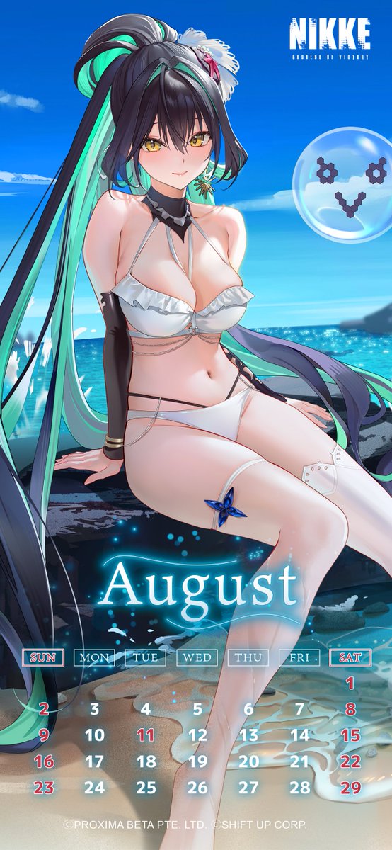 nikkedailynews's tweet photo. 【ASMRイラストカレンダー配布】
指揮官の皆さま、#リトルマーメイドのASMR どうだった？

彼女の美しい歌声は、
今でも耳に残ってるよね🎶

リトルマーメイドがもっと指揮官の皆さまのそばにいられるように、
ASMRイラストカレンダーを配布🗓️

お昼.Verと夕方.Verがあるよ！
ぜひDLして壁紙に設定してね🫧

#NIKKE #ニケデリ #ニケ