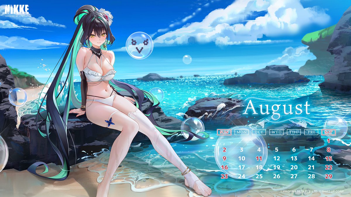 nikkedailynews's tweet photo. 【ASMRイラストカレンダー配布】
指揮官の皆さま、#リトルマーメイドのASMR どうだった？

彼女の美しい歌声は、
今でも耳に残ってるよね🎶

リトルマーメイドがもっと指揮官の皆さまのそばにいられるように、
ASMRイラストカレンダーを配布🗓️

お昼.Verと夕方.Verがあるよ！
ぜひDLして壁紙に設定してね🫧

#NIKKE #ニケデリ #ニケ