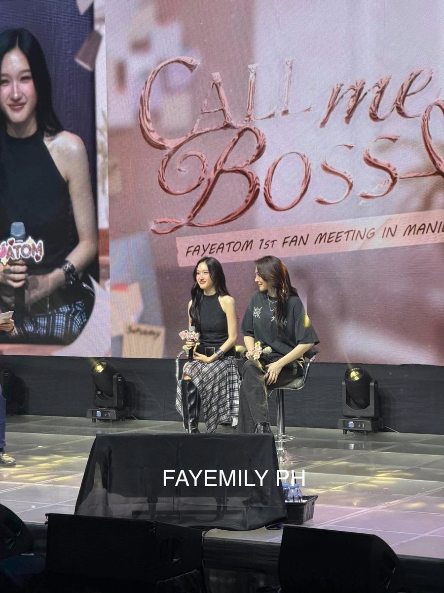 FayemilyPH's tweet photo. The Boss and the Boss’s Wife.

PERAYA PARIYA IN MANILA
#FayeAtomFMinPH2026 https://t.co/FSlSQ8u3Bg