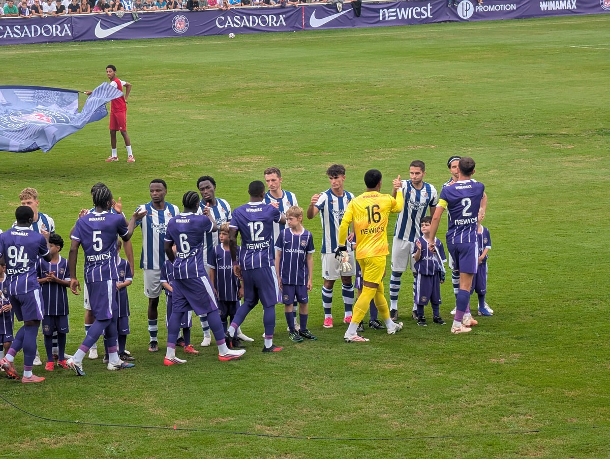 NicoPesce9's tweet photo. Match de préparation a Tarbes 
Toulouse -Real Sociedad.       2-1 https://t.co/NqO0A7zD7l