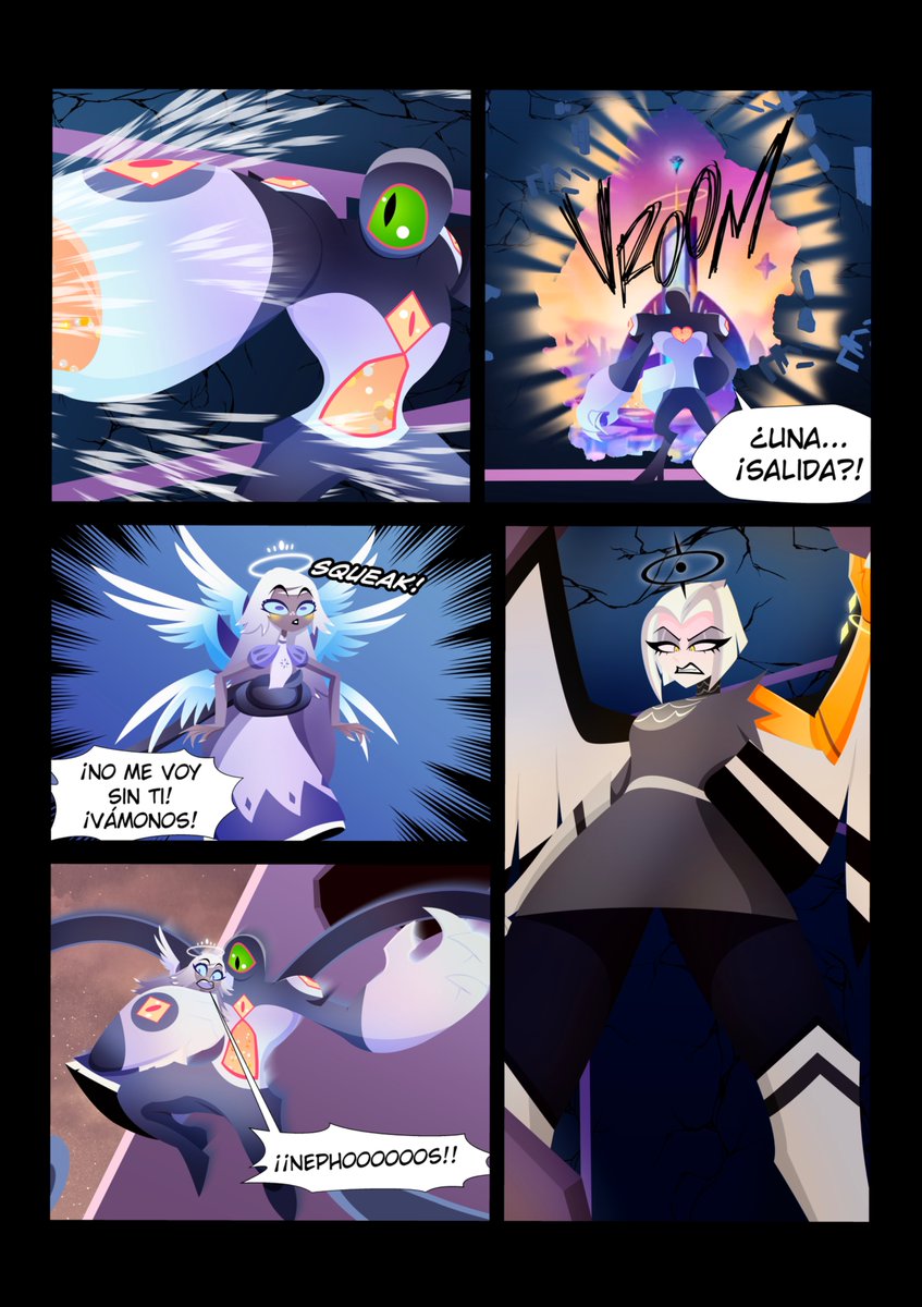 edonovalpgc's tweet photo. PROYECTO NEPHILIM Pags. 170-172  

#HazbinHotel #fancomic #cómic #ProjectNephilim #Nephos #PersonajeOriginal #Emily #Lute 

Por favor, comenta y comparte. https://t.co/v3xanR6Hfp