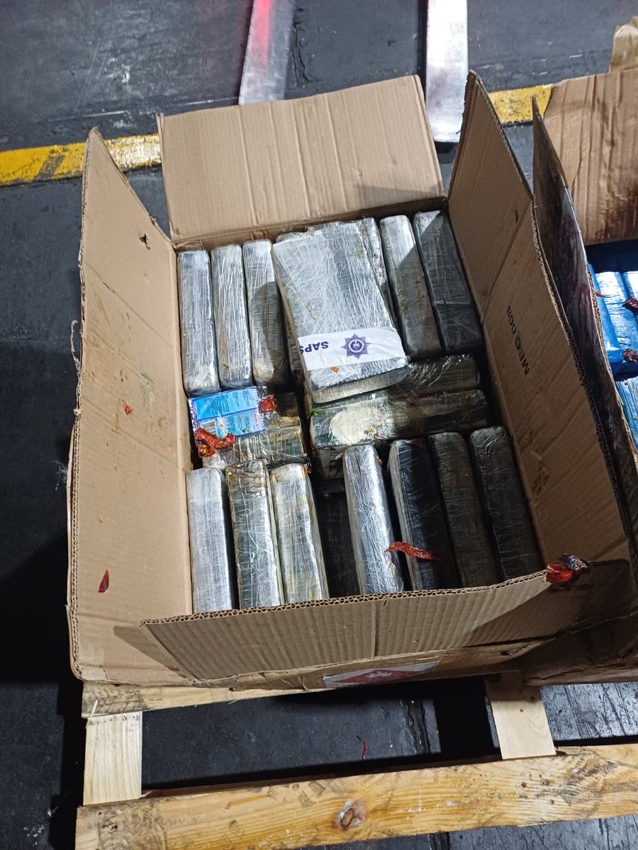 CrimeWatch_RSA's tweet photo. COCAINE WORTH R28 MILLION SEIZED AT OR TAMBO AIRPORT | The police, working together with key law enforcement partners, has intercepted a consignment of cocaine worth an estimated R28 million at OR Tambo International Airport.

On Friday, 31 July 2026, an intelligence-driven operation was successfully executed following information received from SAPS Crime Intelligence’s Border Integrity Unit regarding a suspected drug consignment.

The information was operationalised by members of the SAPS Visible Policing Unit at OR Tambo International Airport, in collaboration with Customs officials and Menzies Aviation operational members.

The cargo, which had arrived on a flight from São Paulo, Brazil, was intercepted immediately upon arrival at approximately 13:00. The 95 kilograms of cocaine were seized at the cargo section of OR Tambo International Airport.

No arrests have been effected at this stage. Investigations are ongoing to identify and apprehend those involved in the attempted smuggling operation.