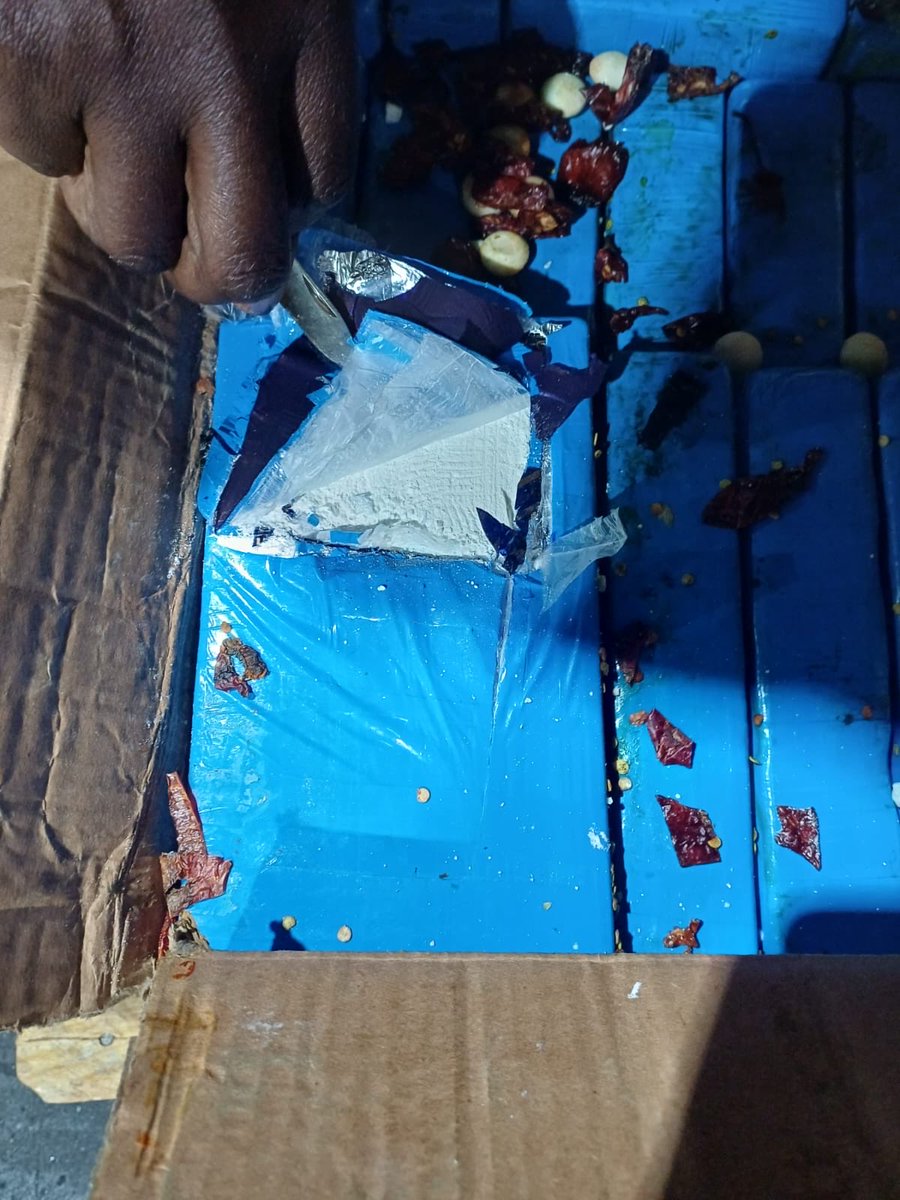 CrimeWatch_RSA's tweet photo. COCAINE WORTH R28 MILLION SEIZED AT OR TAMBO AIRPORT | The police, working together with key law enforcement partners, has intercepted a consignment of cocaine worth an estimated R28 million at OR Tambo International Airport.

On Friday, 31 July 2026, an intelligence-driven operation was successfully executed following information received from SAPS Crime Intelligence’s Border Integrity Unit regarding a suspected drug consignment.

The information was operationalised by members of the SAPS Visible Policing Unit at OR Tambo International Airport, in collaboration with Customs officials and Menzies Aviation operational members.

The cargo, which had arrived on a flight from São Paulo, Brazil, was intercepted immediately upon arrival at approximately 13:00. The 95 kilograms of cocaine were seized at the cargo section of OR Tambo International Airport.

No arrests have been effected at this stage. Investigations are ongoing to identify and apprehend those involved in the attempted smuggling operation.
