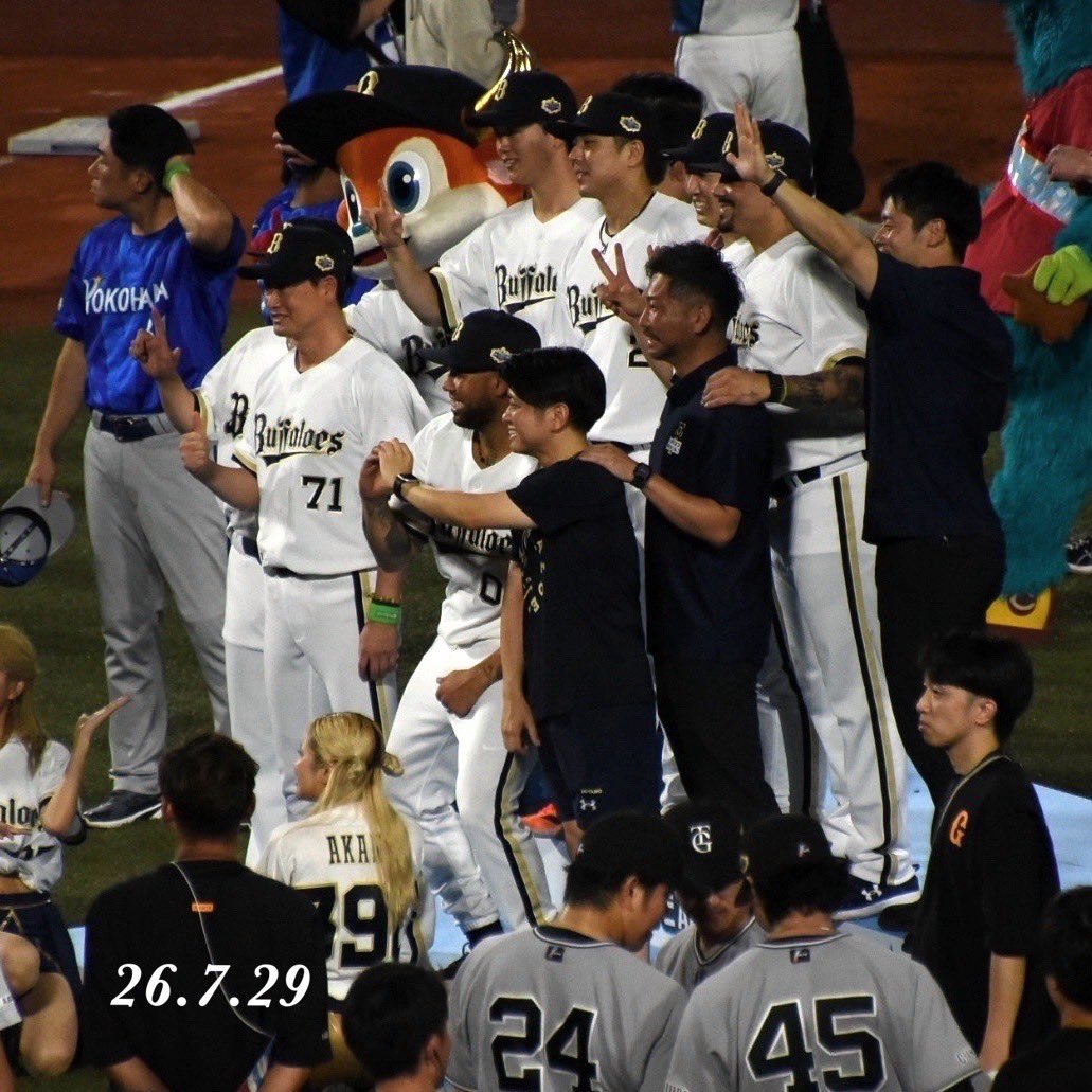 HappyStar003's tweet photo. 26.7.29 プロ野球オールスター@富山🐟✨️
 みんなでわちゃわちゃハイ！チーズ🧀✨️
#Bs2026
#orixbuffaloes
#20260729 https://t.co/BablKg2Vu8