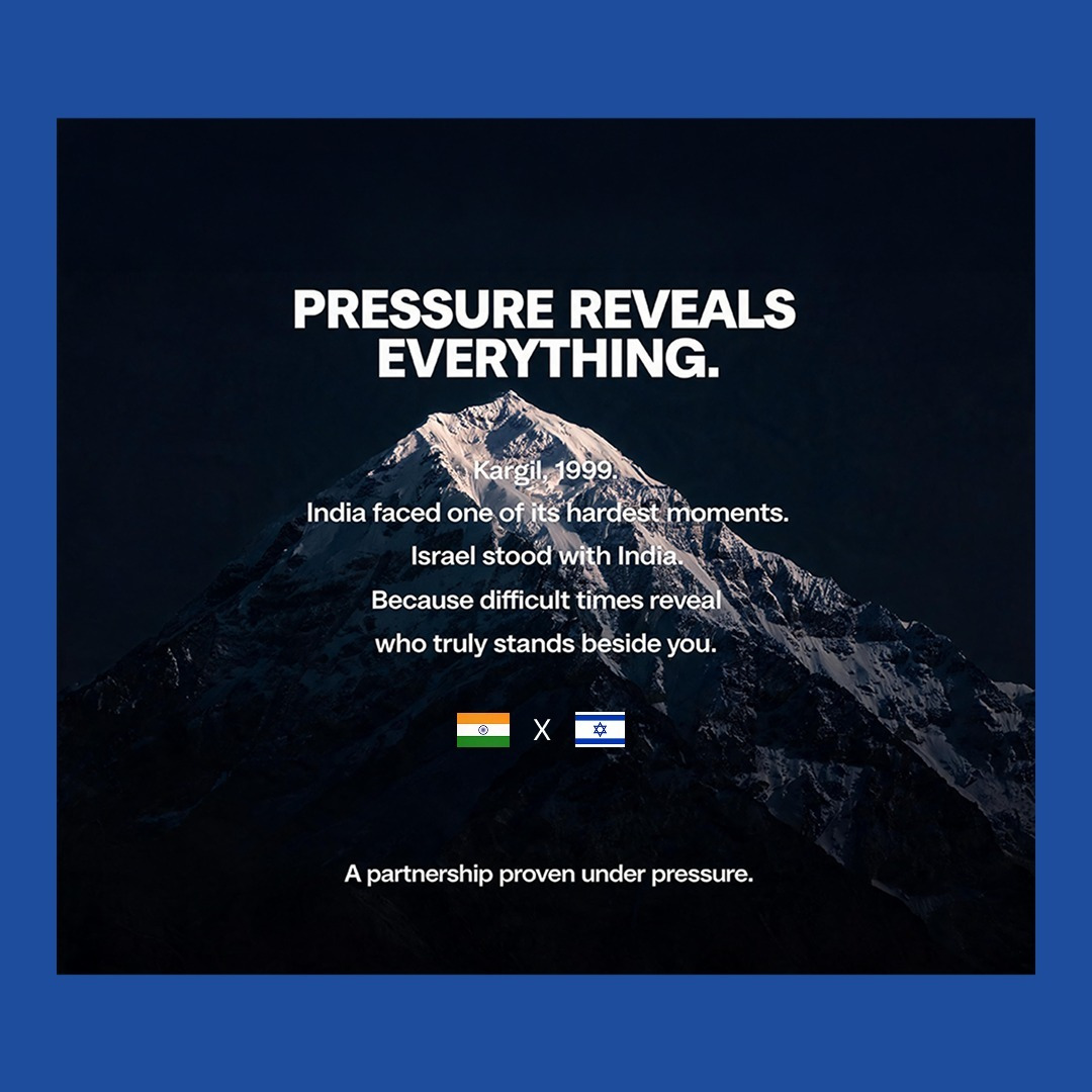 scrolltoknow's tweet photo. Pressure changes everything.

But in the toughest moments, you discover who chooses to stand beside you.

That's how trust is tested.
That's how partnerships are strengthened.
That's how history is made.

#Trust #Partnership #History #Friendship #IndiaIsrael #StrategicPartnership #StandingTogether