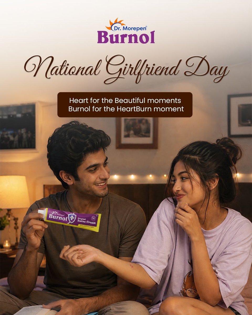 BurnolOG's tweet photo. Some gestures say more than words 💛
Happy National Girlfriend Day❤️

#HappyNationalGirlfriendDay #Burnol #DrMorepen #JalegaToBurnolhichalega https://t.co/ICpDBqjCix