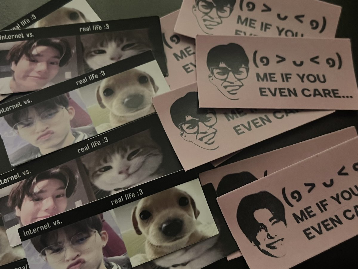 winstvu's tweet photo. freebies preview 🤓 see u tmrw! and see u ppw :) <3 might roam around or stay sa fanzone. for trades, i have a separate paper bag, so you’re guaranteed to get one. if we don’t get to meet, i’ll message uuuu :3 

💌 sticker: @pingprints https://t.co/9Iw08AIPqo