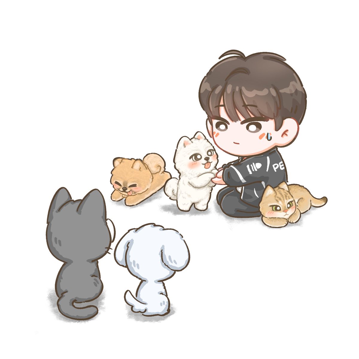 CattyCat_510's tweet photo. 🐈‍⬛🐶 https://t.co/CX1ZAhJJqr
