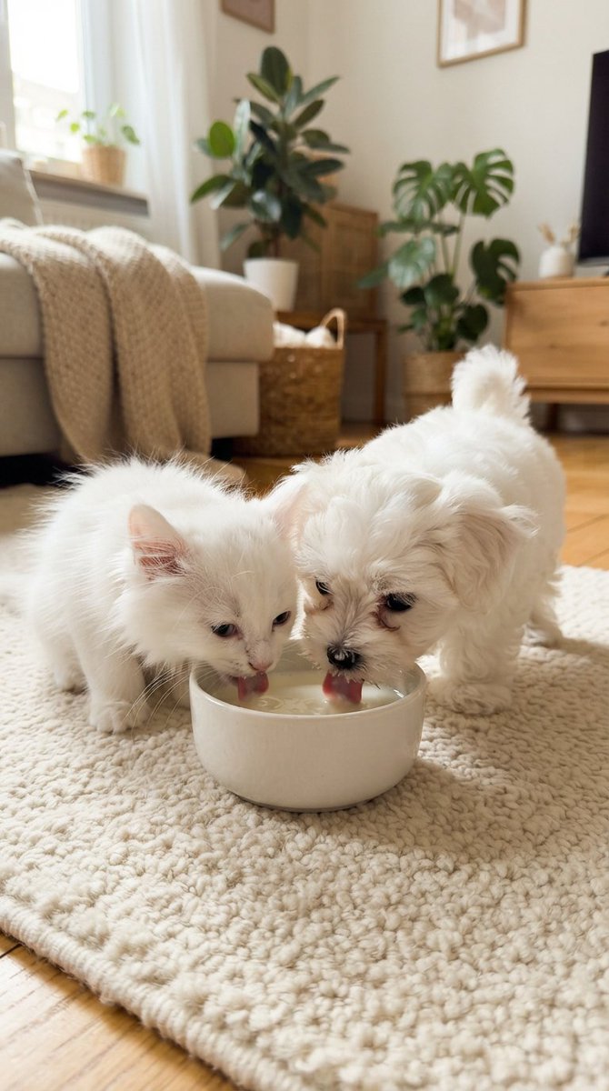 Animalshub747's tweet photo. @otasuke_1234 It's time to drink milk🥛
.
.
#catnaptwt #catlover #dogknot #doglover #Animales #animalcafe #animallover https://t.co/xQHGwqJiCD