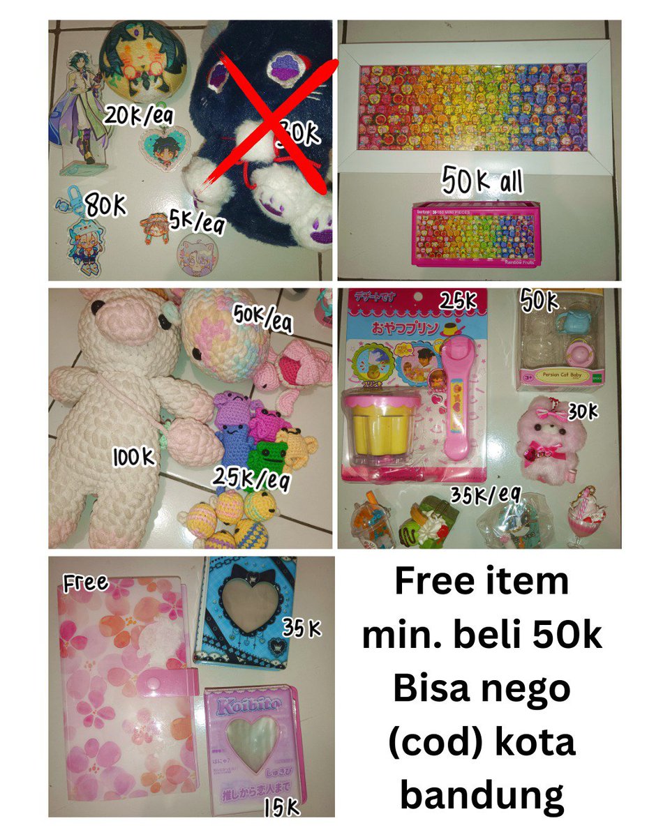 stoberru's tweet photo. Wts declutter random items ada rumah dan figur sylvan, trinkets, boneka, rajut dan kolbuk. 

Preloved semuanya masih good con karena kolpri, boleh nego bisa kirim manual, oren atau cod (kota bandung) 🫶

#wts #preloved #sylvanianfamilies #zonauang https://t.co/xdVt6cxbUv