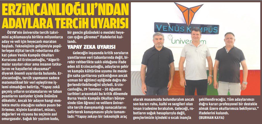 VenusKampus's tweet photo. Bursa Venüs Kampüs Okullarında ücretsiz üniversite tercihleri devam ediyor.
Bekliyoruz.
#bursa #venüsokulları #tercih #mudanya #fenlisesi https://t.co/RevNPUFyQi