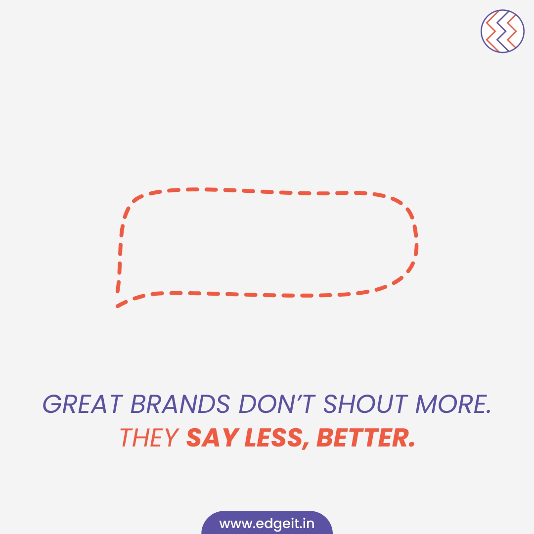edgeitonline's tweet photo. In a noisy market, simplicity wins!
Strong brands communicate sharper, not louder.
Connect with the experts at edge IT for a sharp communication strategy for your brand.
#branding #marketing #communication #havetheedge https://t.co/hBbQfiJZEp