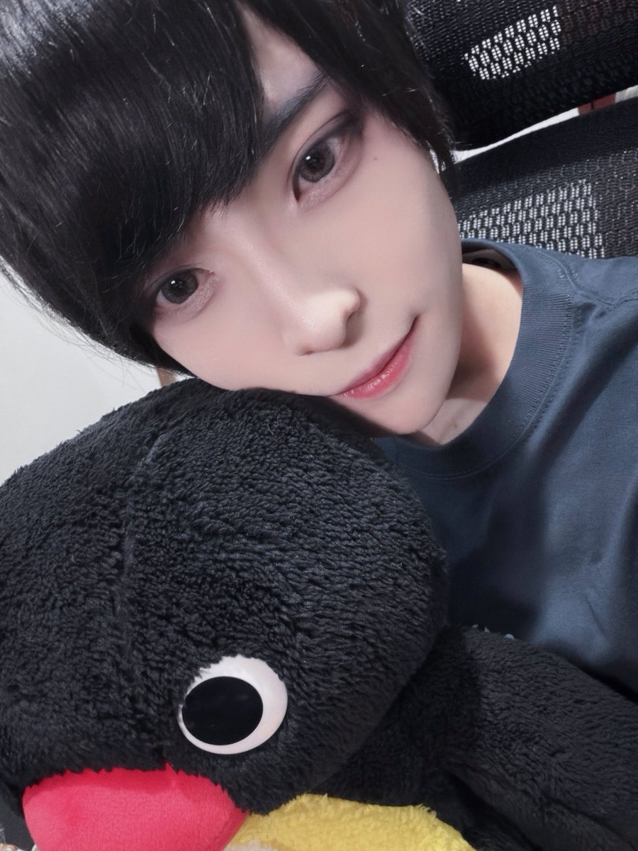 _michqn's tweet photo. 昨日配信後に撮った自撮りです🐧♡ https://t.co/R3QojKbCXR