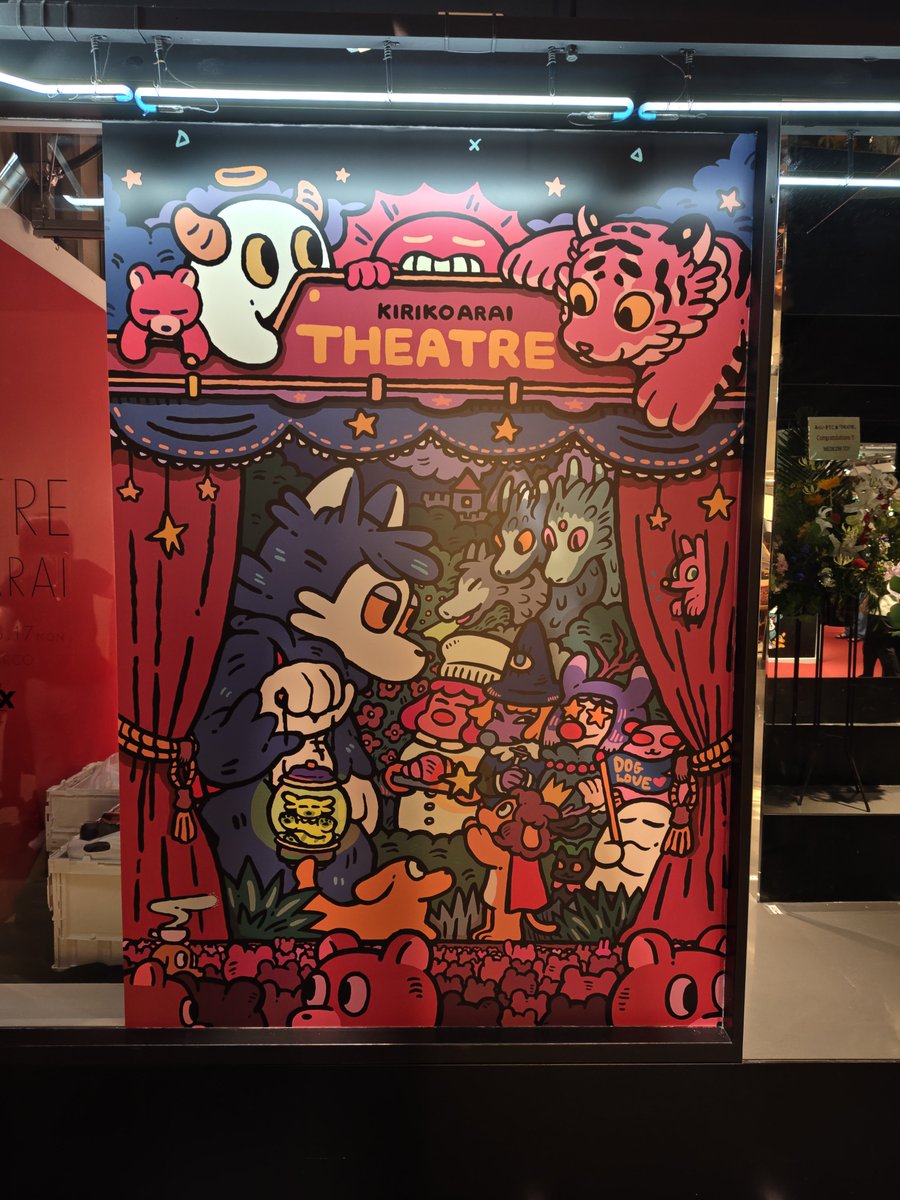 otiasRSK's tweet photo. あらいきりこさんの個展に行ってきました！

新グッズもモリモリですごく良かった

きりこさんのお姉さんがおおかみくんパペットでヨッス！ってやってくれた（笑）

おおかみくんVAGは赤がめっちゃ出てコンプならず…あと黒が欲しい

次はサイン会楽しみ！

#あらいきりこ
#おおかみくん https://t.co/bSdFDYeoBO