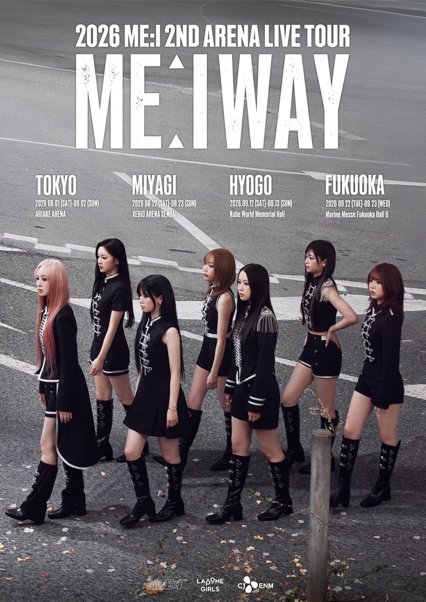 MEIfc_x's tweet photo. 𝟮𝟬𝟮𝟲 𝗠𝗘:𝗜 𝟮𝗡𝗗 𝗔𝗥𝗘𝗡𝗔 𝗟𝗜𝗩𝗘 𝗧𝗢𝗨𝗥
"𝗠𝗘:𝗜 𝗪𝗔𝗬"

.・゜✭・.  𝗗-𝗗𝗔𝗬  .・✫゜・.

https://t.co/G3MwVlJJFu

#ME_I_WAY
#ME_I #ミーアイ #미아이 https://t.co/ctrwBoMmaG