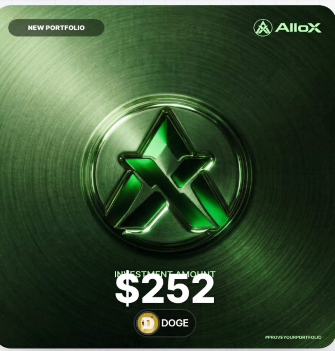Alind905's tweet photo. What's your rank on this week?
Just proved my portfolio on @alloxdotai 🚀

#ProveYourPortfolio #AlloX https://t.co/ysau9V0reQ