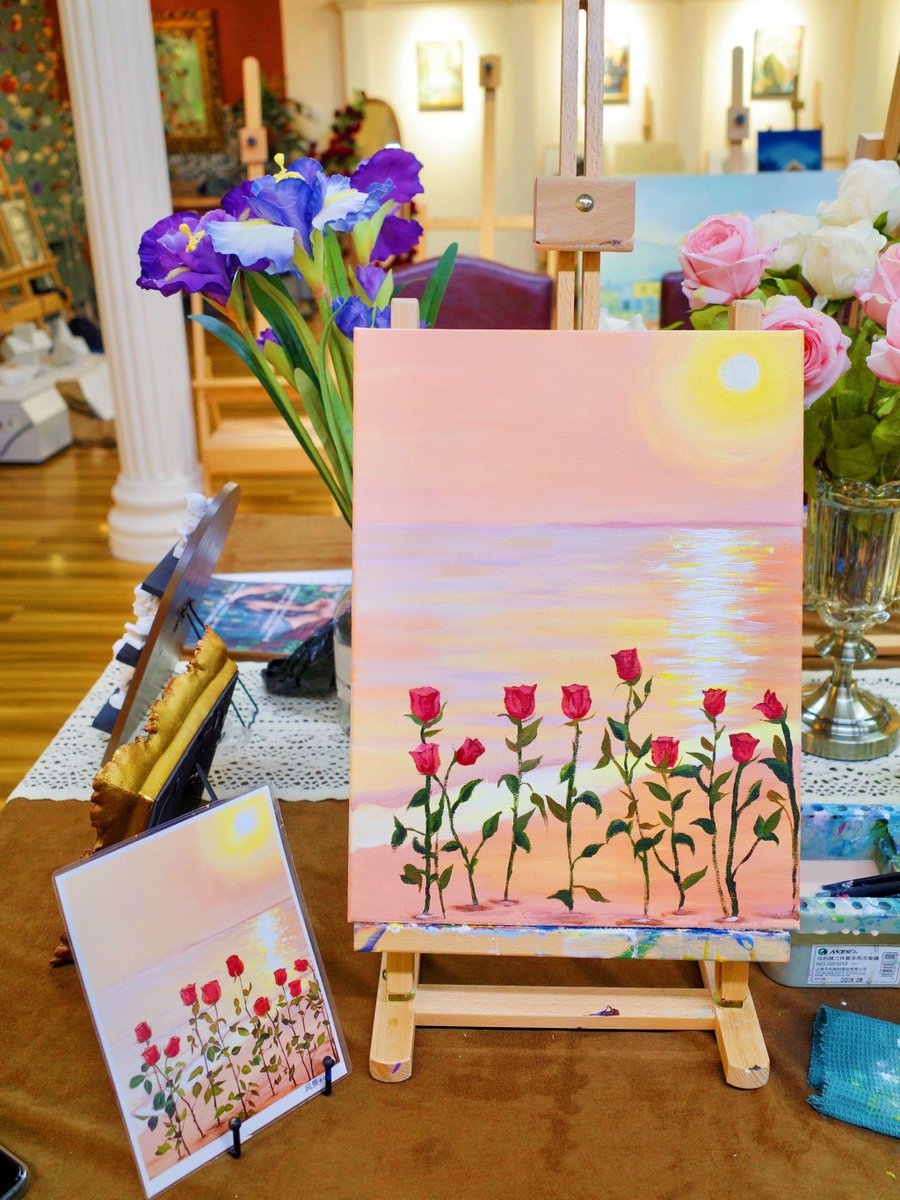 WynonaVeldkamp's tweet photo. Just spent a perfect morning at the city’s tiny hidden art studio—painting vibrant watercolor florals while the soft scent of fresh coffee filled the air. Art doesn’t have to be grand, it just has to feel good. #ArtLovers #MorningCreativity， https://t.co/AoNhKET732