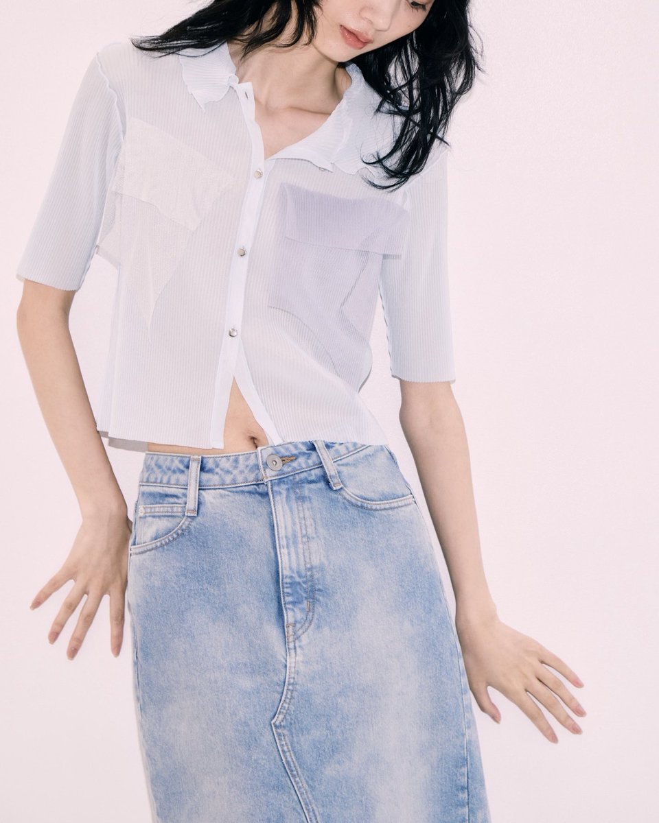 kotoha yokozawa 別注シアーラメポロトップス