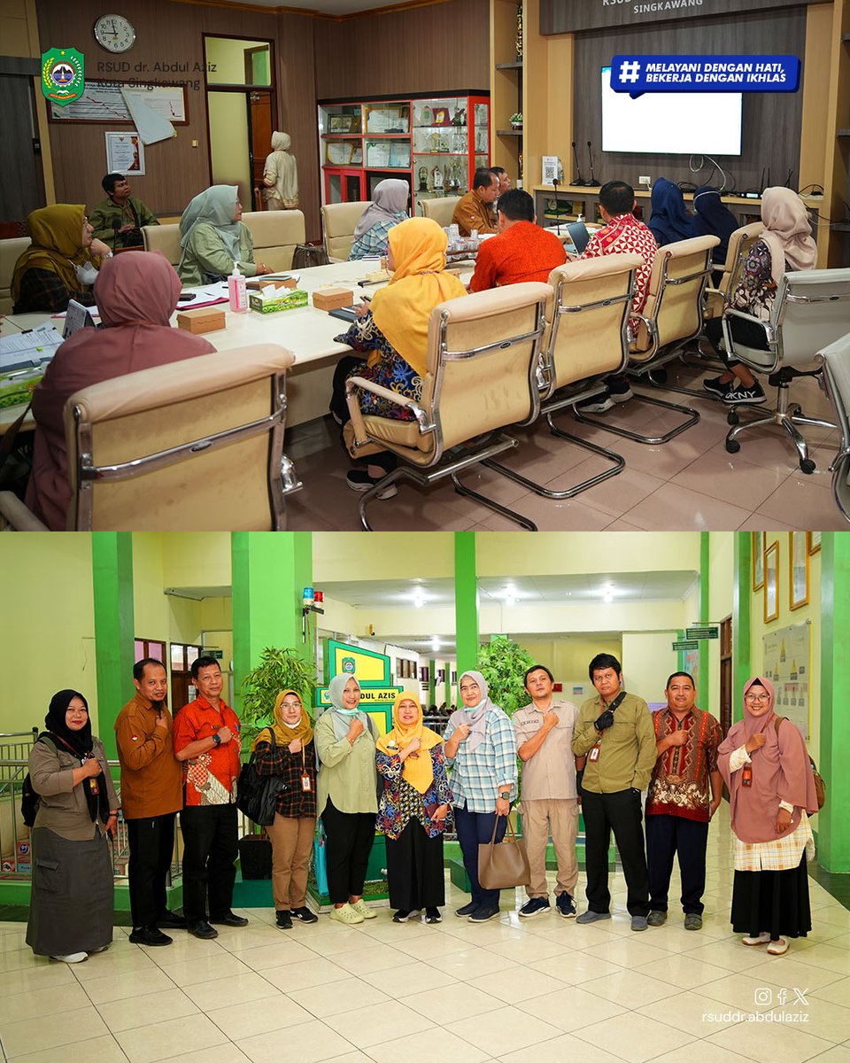 RSUDaaskw's tweet photo. RSUD dr. Abdul Aziz Singkawang menerima kegiatan Pembinaan dan Pemantauan Pelaksanaan Pengelolaan Lingkungan Hidup oleh Dinas Lingkungan Hidup dan Kehutanan Provinsi Kalimantan Barat bersama Inspektorat Provinsi Kalimantan Barat.

#rsuddrabdulazizsingkawang #singkawangsehat https://t.co/RLHcSXseZB