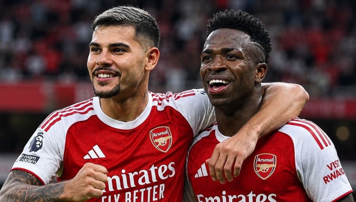 UPYOURARSENAL04's tweet photo. Arsenal Owner son Josh Kroenke sanctioned a £300m war chest to raise the Level of the squad even higher

Vinicius, Bruno Guimaraes, Tzolis

He is Hungry for more Trophy Parade😎 https://t.co/XoSwbZZlqP