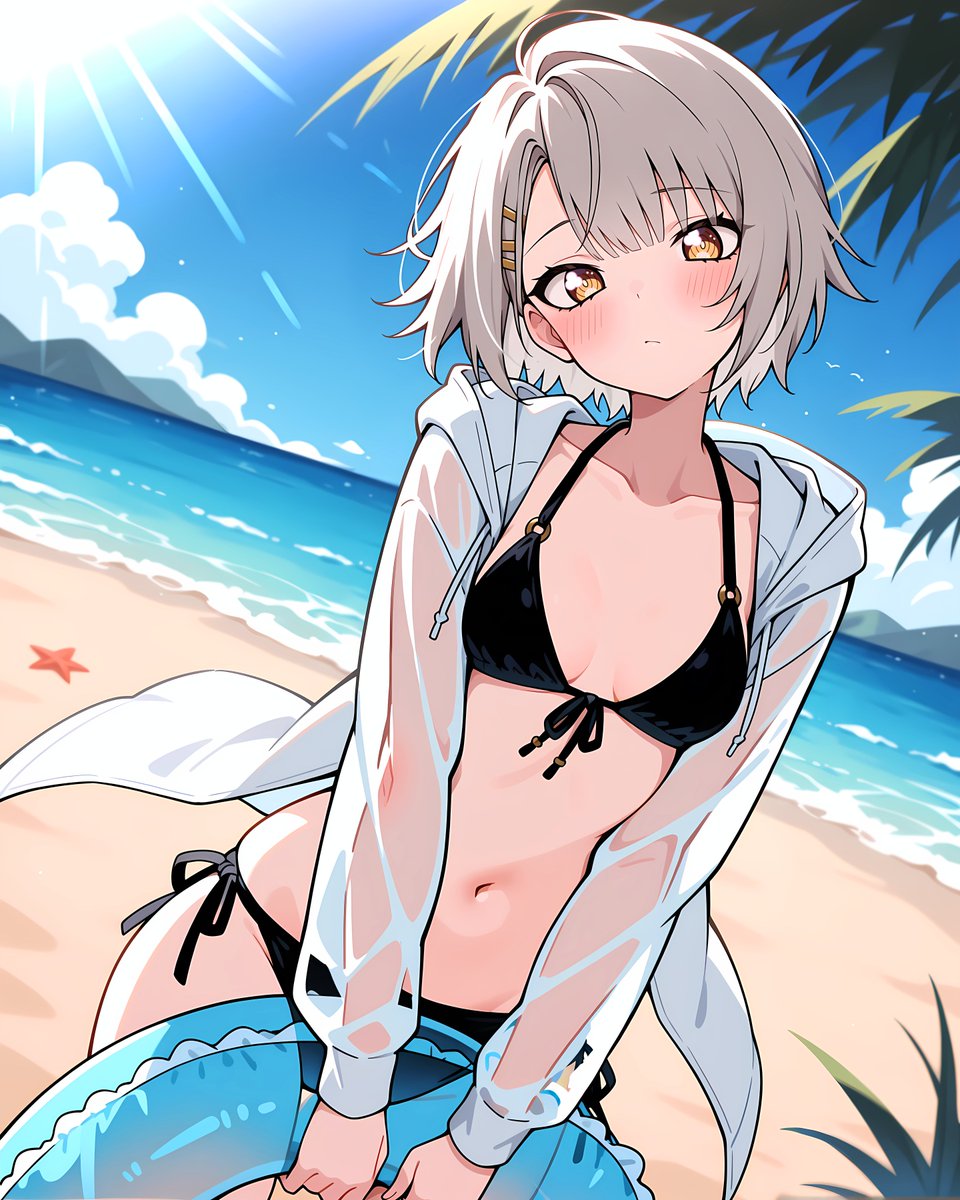 StableTomboy's tweet photo. Vector 벡터  
On the beach
#GFL2Exilium #ドルフロ2 #少女前线2 https://t.co/CtyThJnaCQ