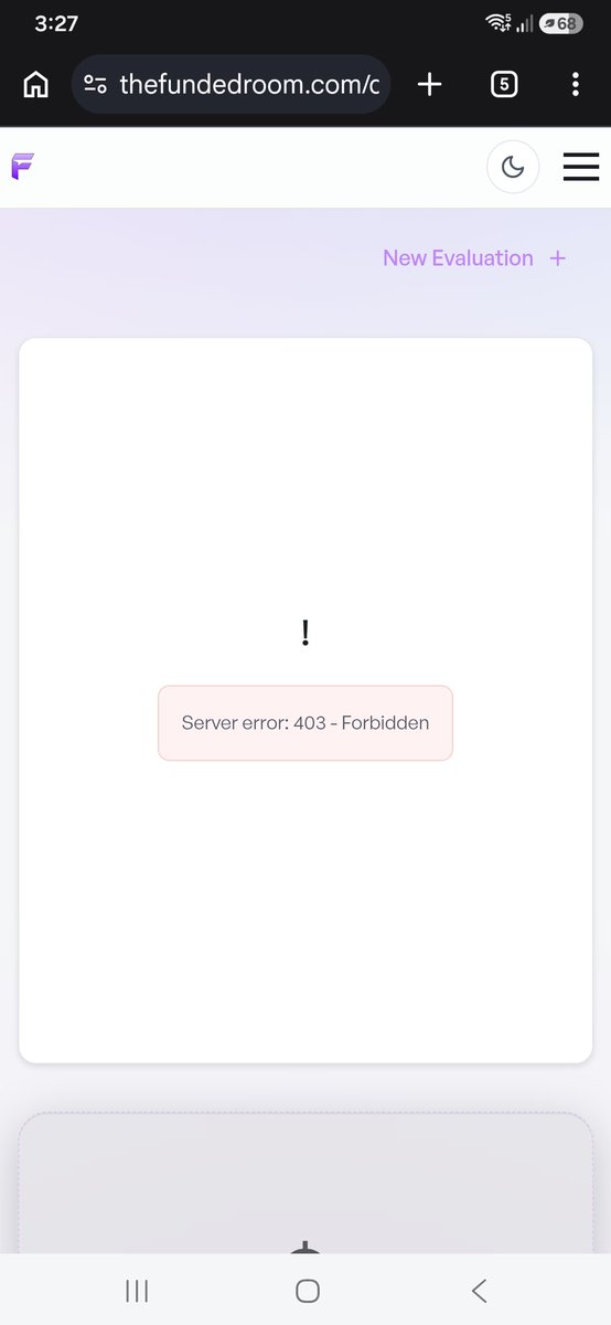 dharamrahar's tweet photo. @thefundedroom Dear TFR team please solve 
My account issue
After sign in show error https://t.co/5wxQIckQmM