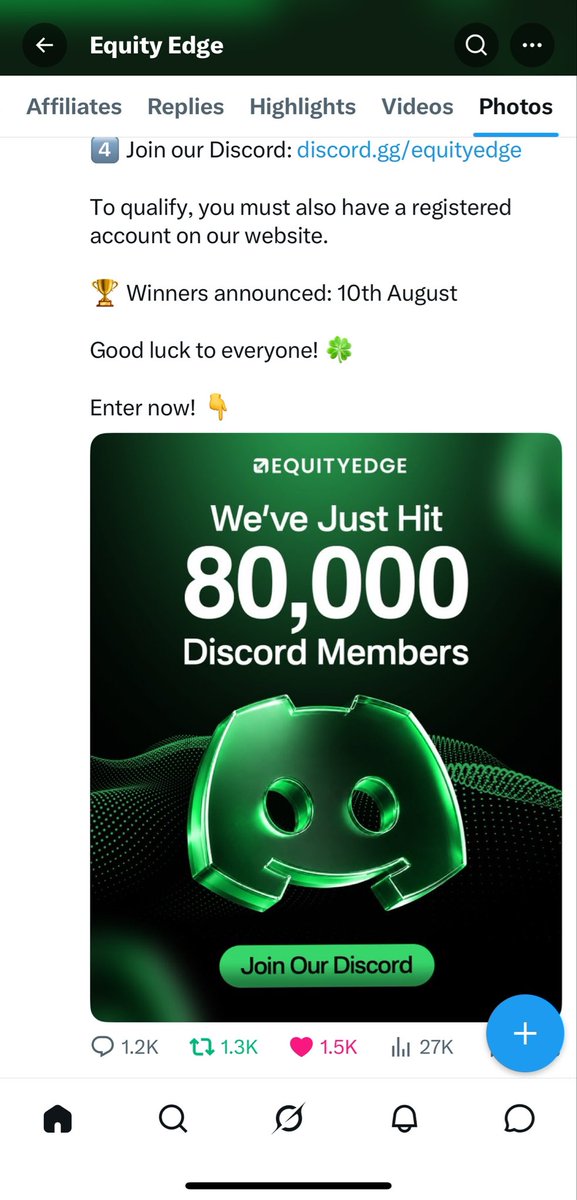 GFT_Ttrader's tweet photo. @EquityEdgeUK @Galib_FN 
@f 
@skyshark0 
@TpwithPolarity 

Done✅ https://t.co/rEcsv2G6hs