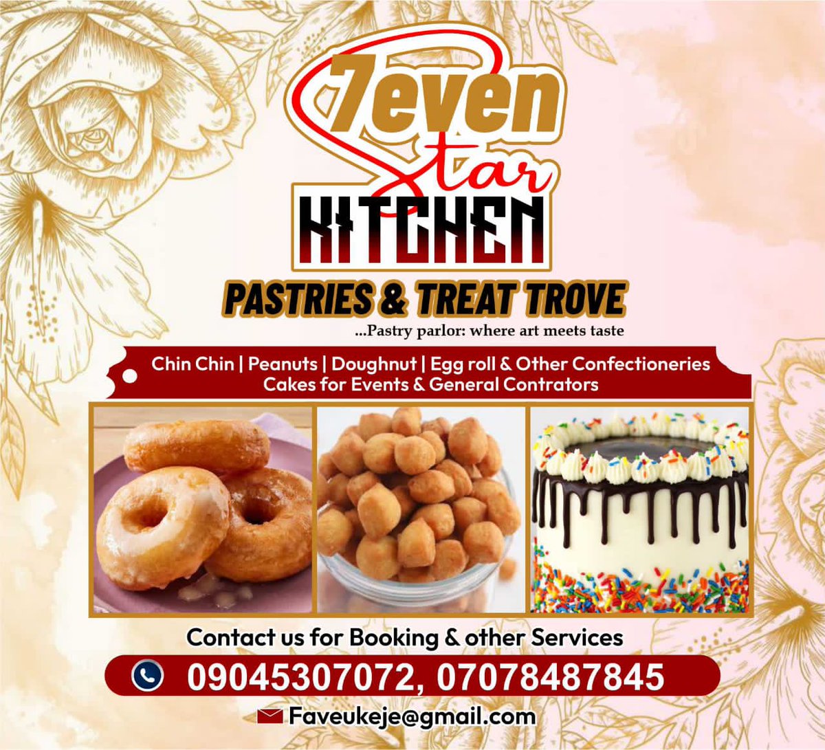 favour86598's tweet photo. Happy New Month! 🎉

Start the month on a sweet note with Seven Stars ✨ Pastries.

Unique flavors. Exceptional taste. Freshly made with care.

Treat yourself today—you deserve it!

Thank you for your continued patronage. Wishing you a sweet and prosperous month ahead! 🥐✨ https://t.co/cFzKdaNRem