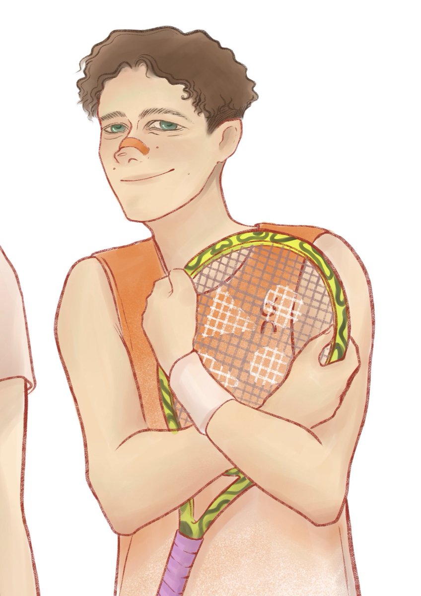 kill_this_song's tweet photo. Landoscar tennis art 🎾 https://t.co/OIAzVoRGi6