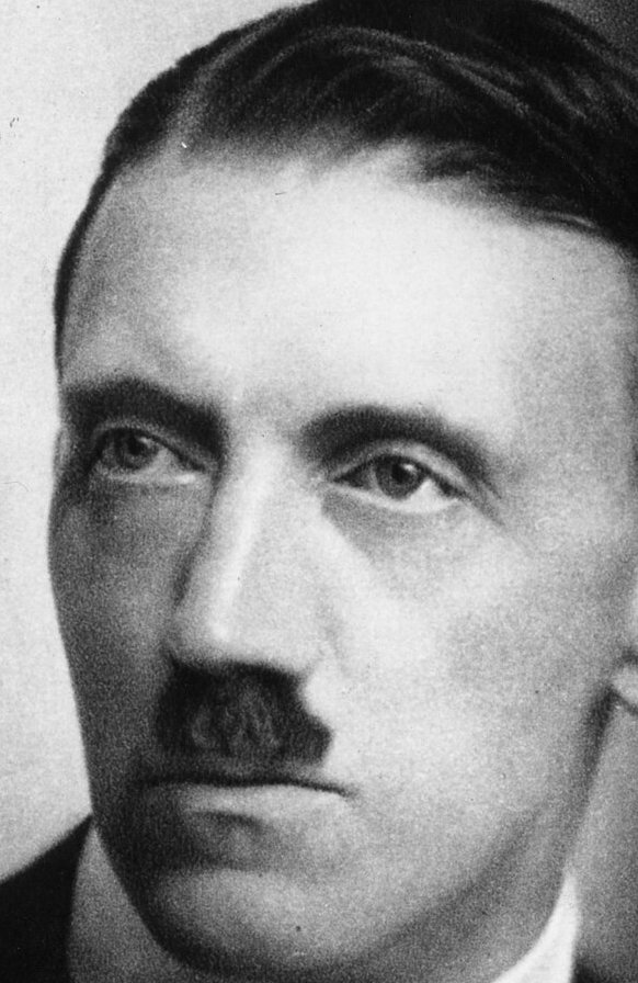 toxocracy's tweet photo. What matters isn't what Hitler said, but the toxicological marks he displayed  

- the pronounced opioids exposure that can be inferred from the (super-) constricted pupils seen on his only known baby picture; 
- the pronounced steroids exposure that can be infered from hs curved, knife-cut like upper eyelids, and overstretched lower eyelids 
-the dehumanization caused by opioids, and the taste for predation caused by steroids.