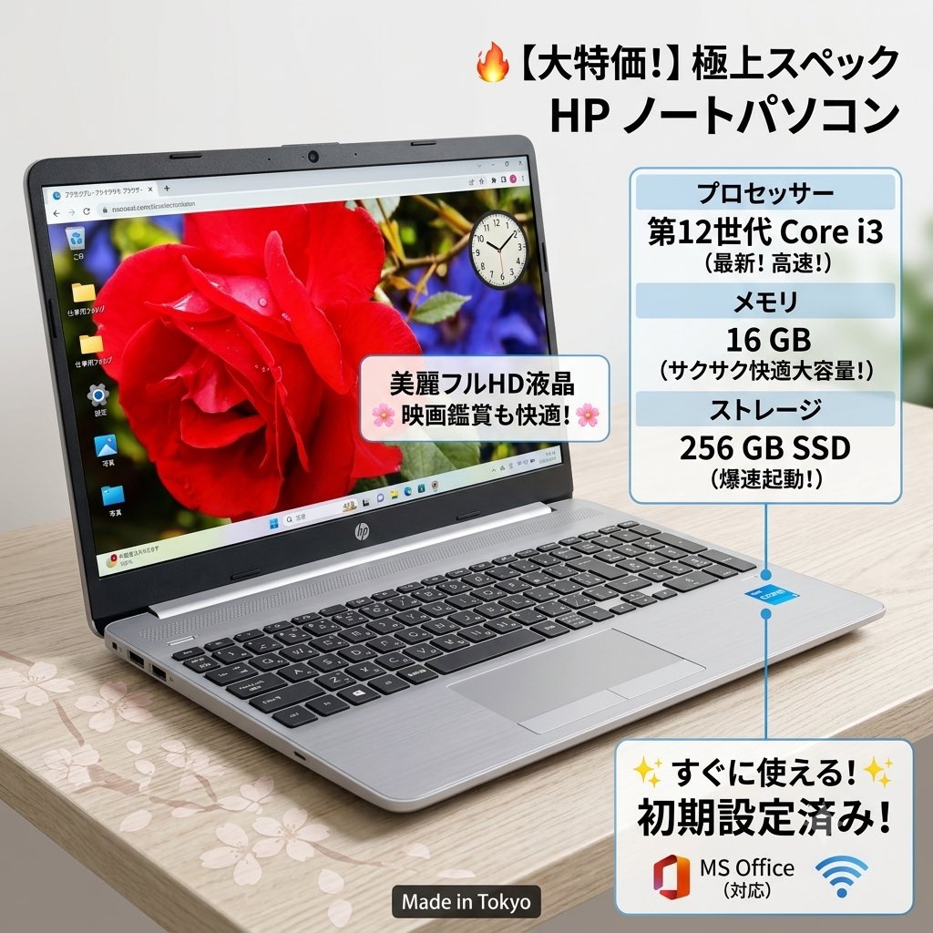 JapanAaj's tweet photo. Aランク
HP 250 G9
中古ノートパソコン
目立つキズはございません。
第12世代
（代引き）
Windows 11 pro 64 bit
メモリー16GB
SSD-NVMe 256 GB
15.6"フルHDインチ／カメラ有り
Wi-Fi/bluetooth
#hp #Probook #ノートパソコン
#SSD #エイチピー #cheap #安い #buy #japan #alloverjapan

店の住所：
https://t.co/QjONutNuv9