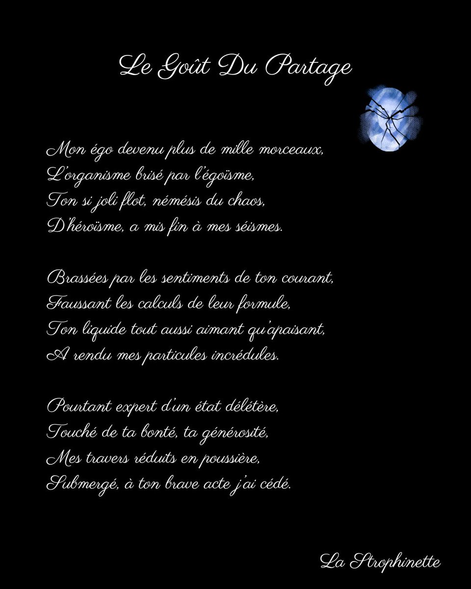 lastrophinette's tweet photo. #poésie #écriture #poème #texte #poésiefrançaise #poésiedujour #femme #woman #france #québec #belgique #suisse #inspiration #amour #sentiments #romantique #coeur #poésiex #goût #partage #changement #formule #calcul #chant #génerosité #plumecréative #âmepoétique #lastrophinette https://t.co/ZyvkpqcNLM