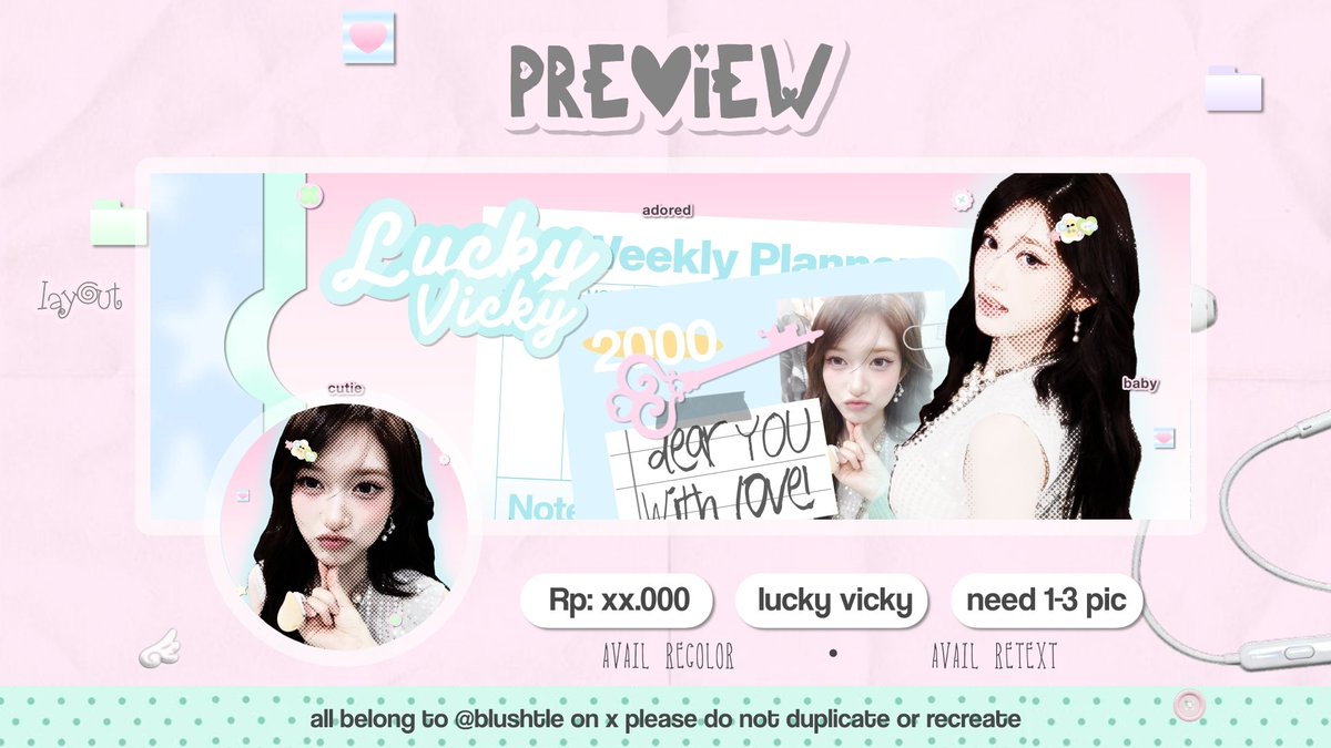 blushtle's tweet photo. help RT thank you! 🐩🩷

hayyiie! boleh tolong bantu aku ospek 2 layout akuu enih!! kalau ada kesamaan dengan ba lain boleh reach aku by dm yaa !! Aku juga lagi cari kincii, please send foto imup chara kalian + copalnyaa juga kalau adaa

✉️ leeseo layout sui layout #bealanjaㅤ https://t.co/WxHLomt9Lt