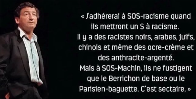 charliezemmour's tweet photo. Cette citation de Desproges date du milieu des années 80.
Elle n’a pas vieilli d’un poil ! https://t.co/G4RClnXjwC