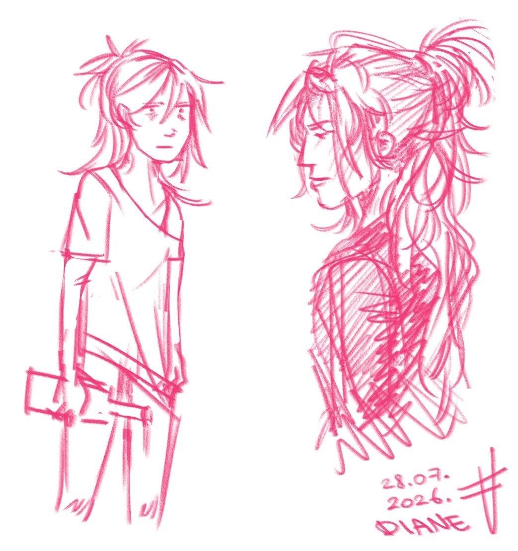 harupont7's tweet photo. sketches of my oc Diane https://t.co/u9Zz1EJu64