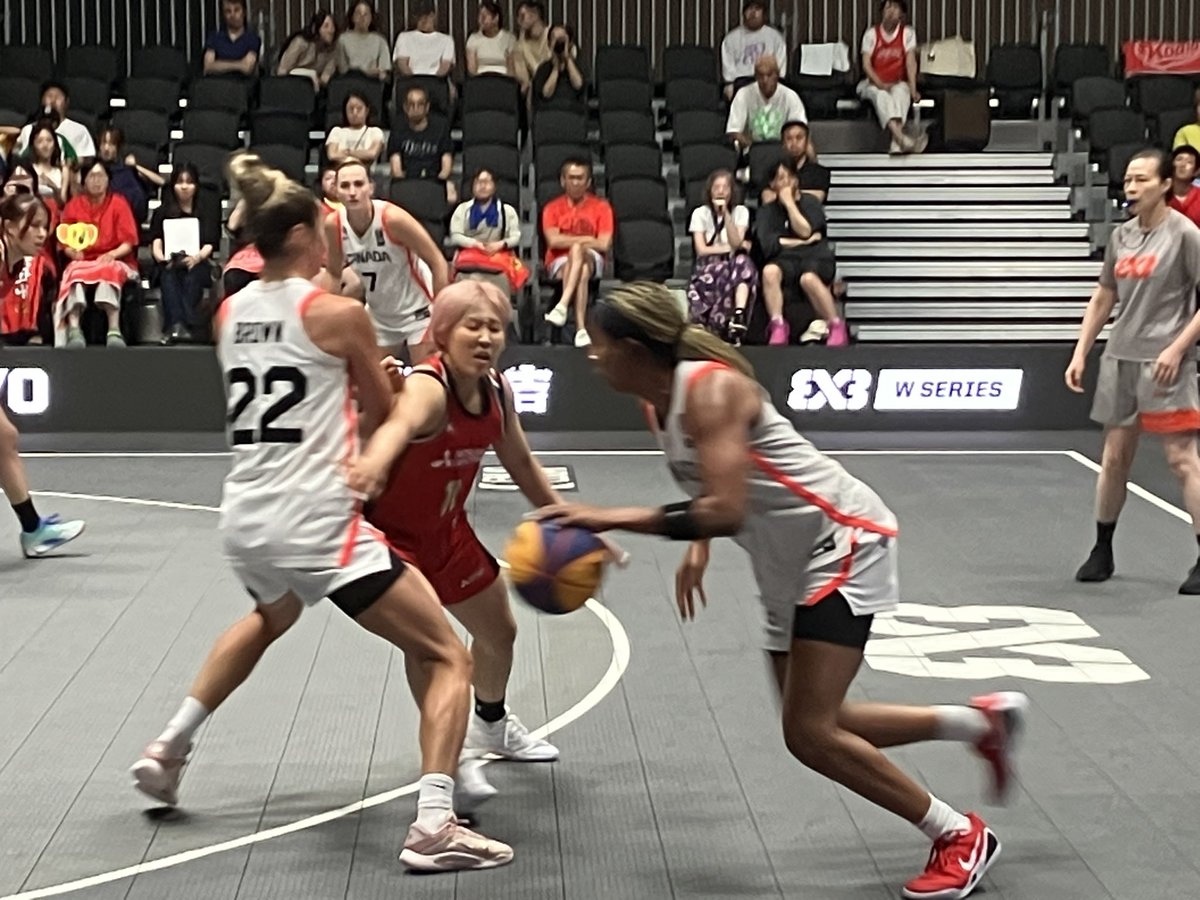 minoru_st's tweet photo. FIBA 3x3 Women's Series Tokyo Stop 2026. Main Draw Pool B. Canada vs Mitsubishi Electric. 22対14でCanadaのKO勝ち。#3x3WS #FIBA3x3 https://t.co/Mnf28z9OAy