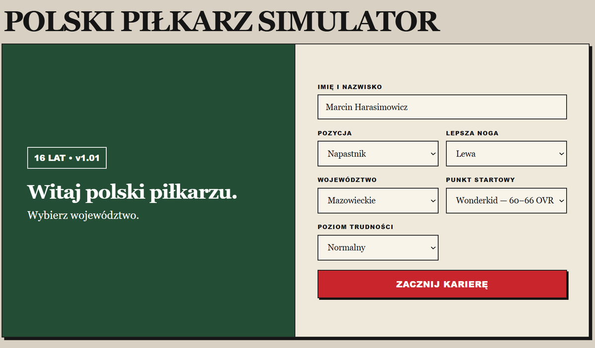 leszekmilewski's tweet photo. POLSKI PIŁKARZ SIMULATOR.

Czyli polska odpowiedź na Copero.

Czyli niespodzianki od Tetryków na 1 miesiąca.

Zapraszam: https://t.co/PgEEVMUFAP https://t.co/QX4YVjMAOH